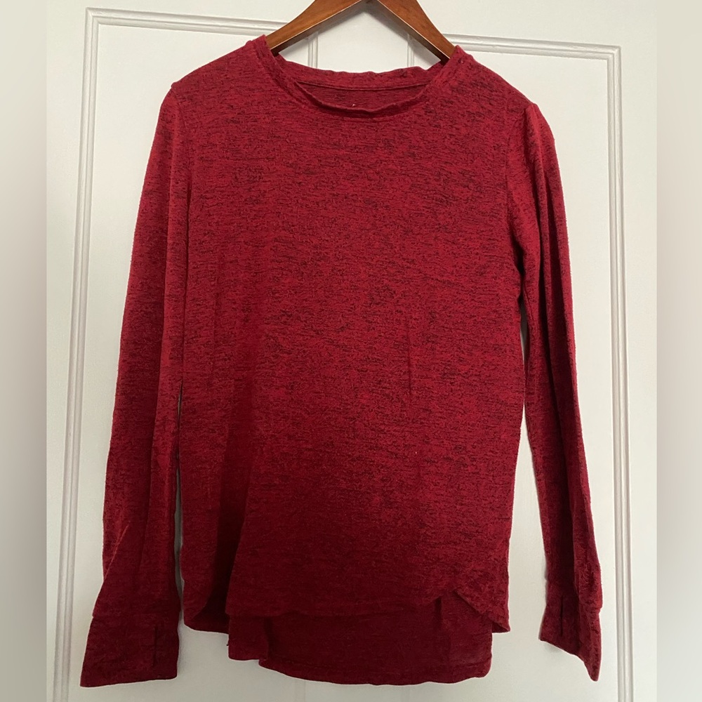 CuddlDuds Long sleeve shirt red